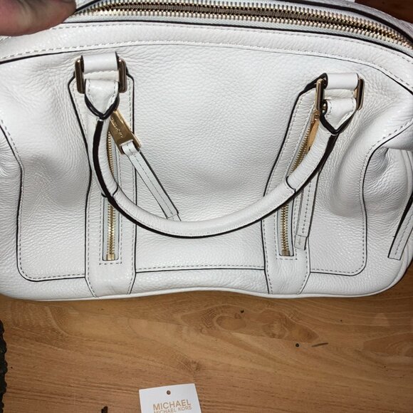 Michael Kors Julia Large Optic White Satchel - Picture 1 of 7